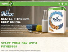 Tablet Screenshot of nestle-fitness.com